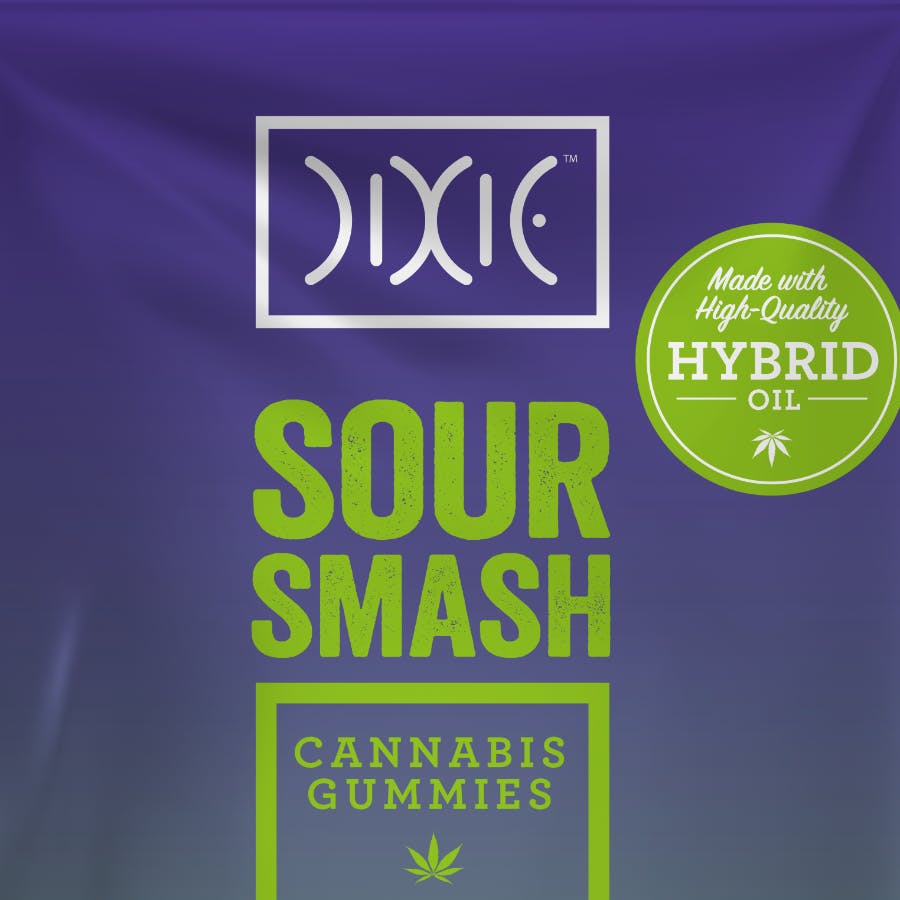 Dixie Sour Smash Hybrid Gummies 200mg (REC)