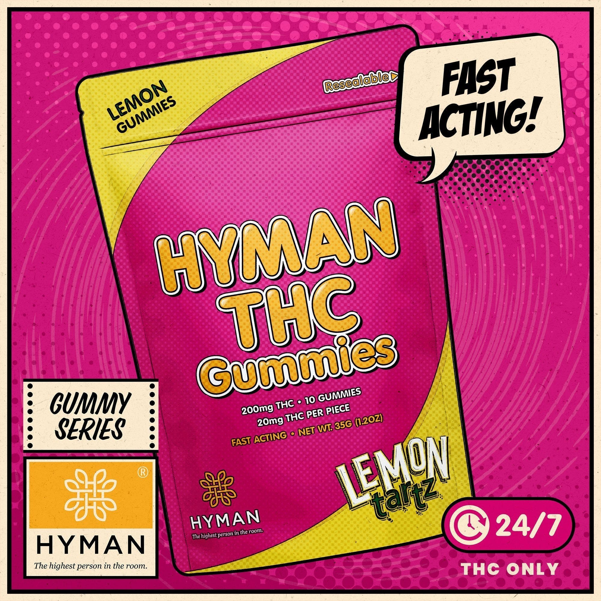 Hyman Cannabis - Lemon Tartz AM 200mg fast acting