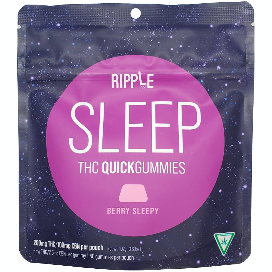 Ripple Quick Gummies - Berry Sleepy 200mg 2:1 CBN (REC)