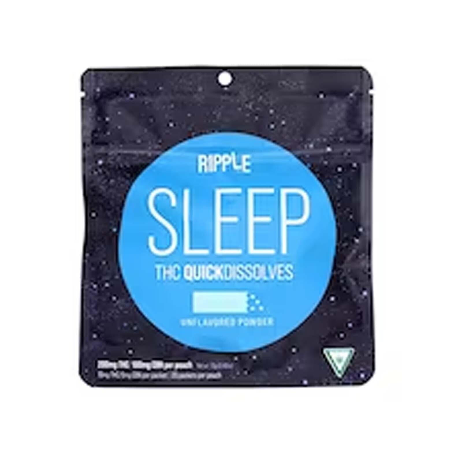 RIPPLE QUICKDISSOLVES SLEEP 2:1 200MG THC/100MG CBN DRINK POWDER REC