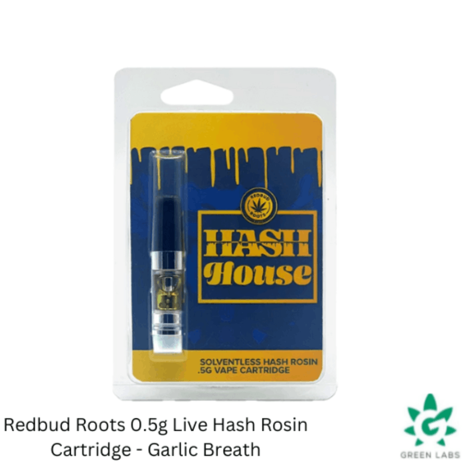 Redbud Roots Hash House - 0.5g Hash Rosin Cartridge - Garlic Breath