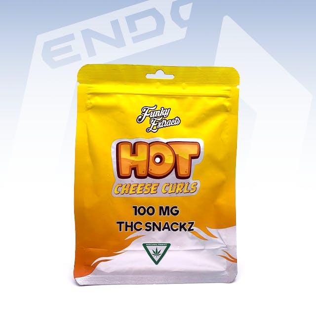 FUNKY HOT CHEESE CURLS 100MG