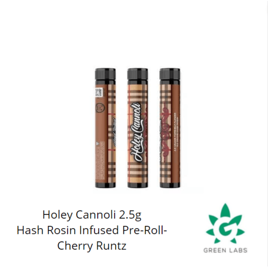 (MED) Holey Cannoli Infused 2.5g Rosin Pre-Roll - Cherry Runtz