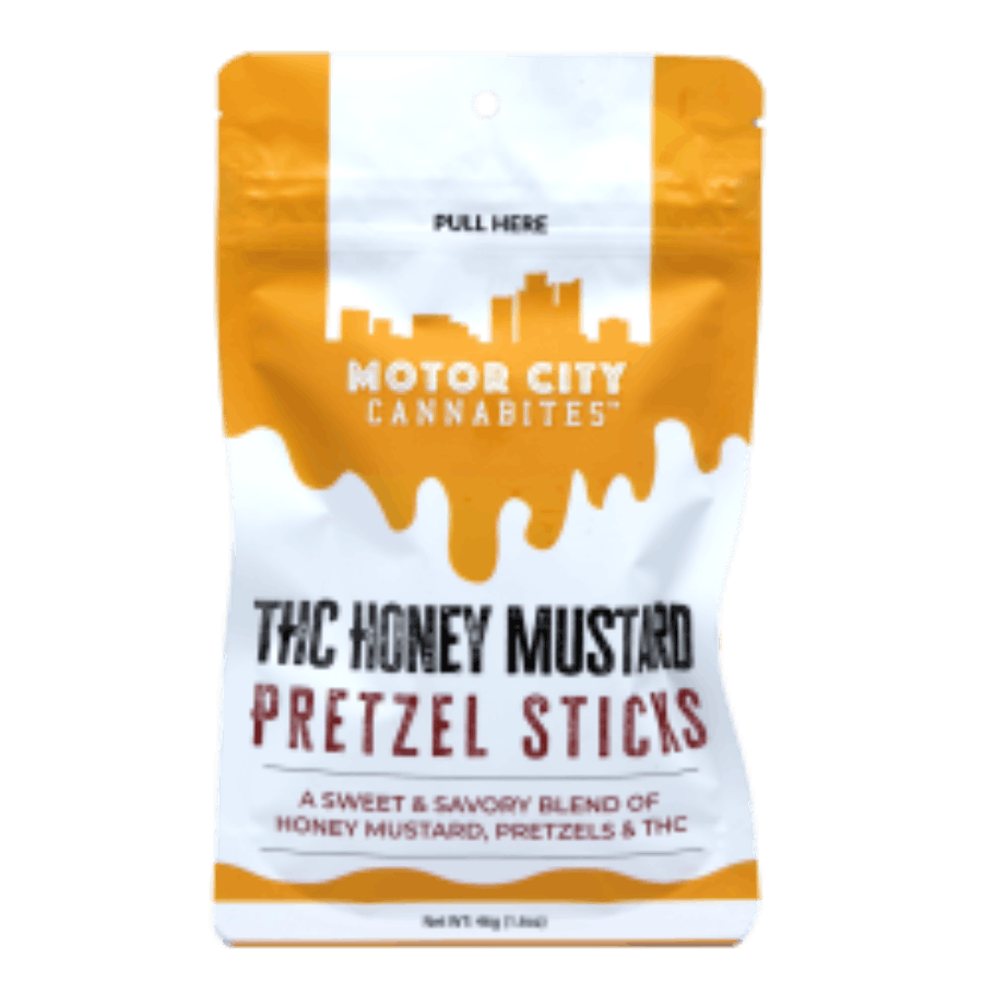 Motor City Cannabites - Honey Mustard Pretzels 100mg (REC)