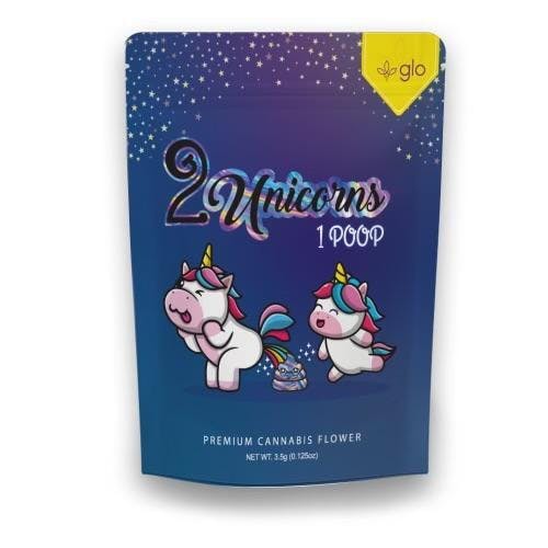 GLO Farms 2 Unicorns 1 Poop Pre-Packed 8th