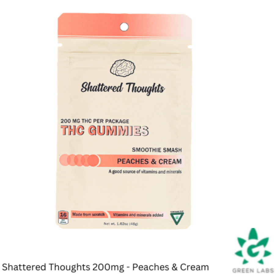 Shattered Thoughts 200mg Gummies - Peaches & Cream