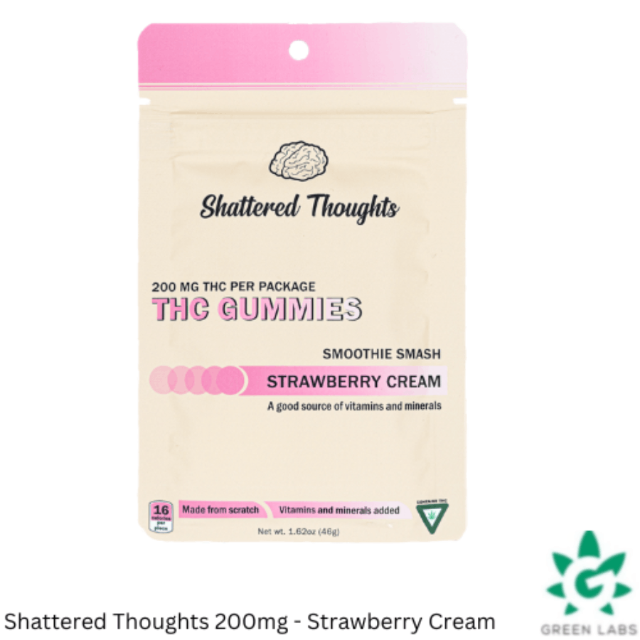 Shattered Thoughts 200mg Gummies - Strawberry Cream