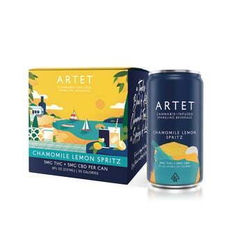 Chamomile Lemon Spritz [4pk] (20mg CBD/20mg THC) | Artet (REC)
