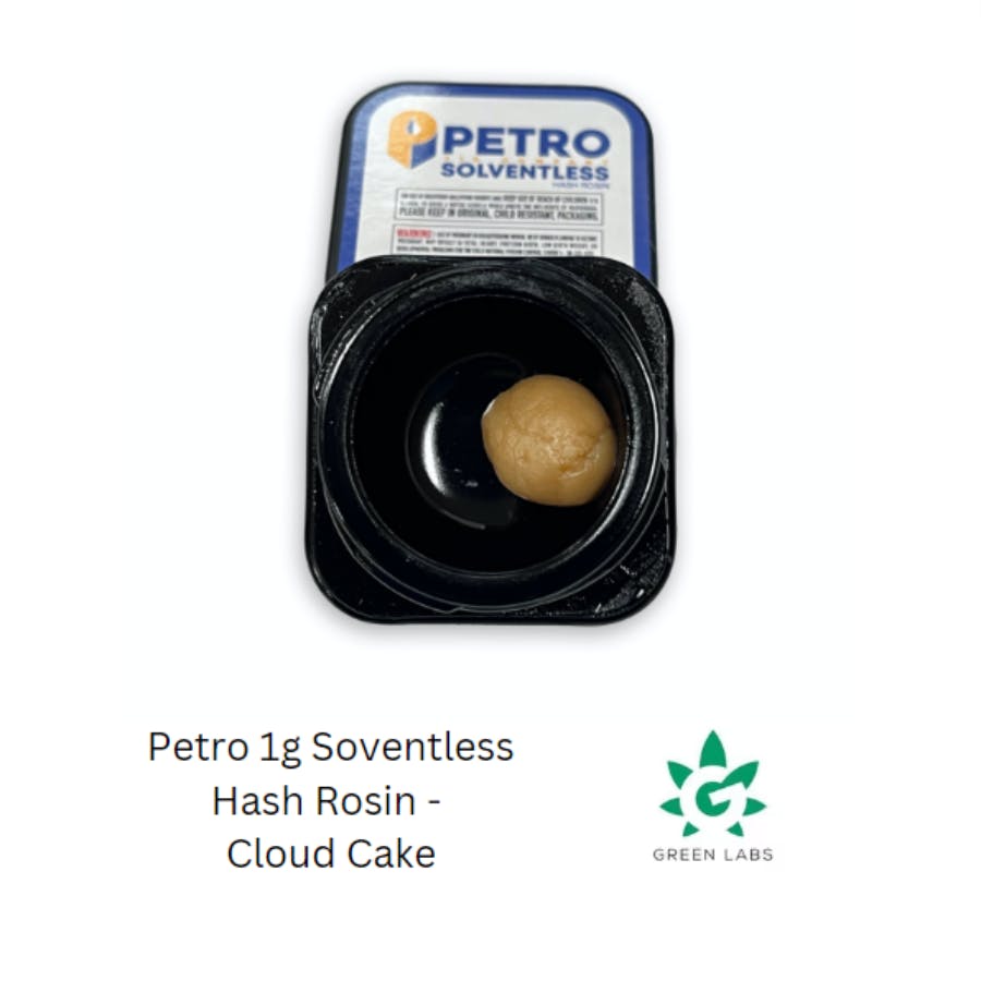 Petro 1g Solventless Hash Rosin - Cloud Cake (Indica)