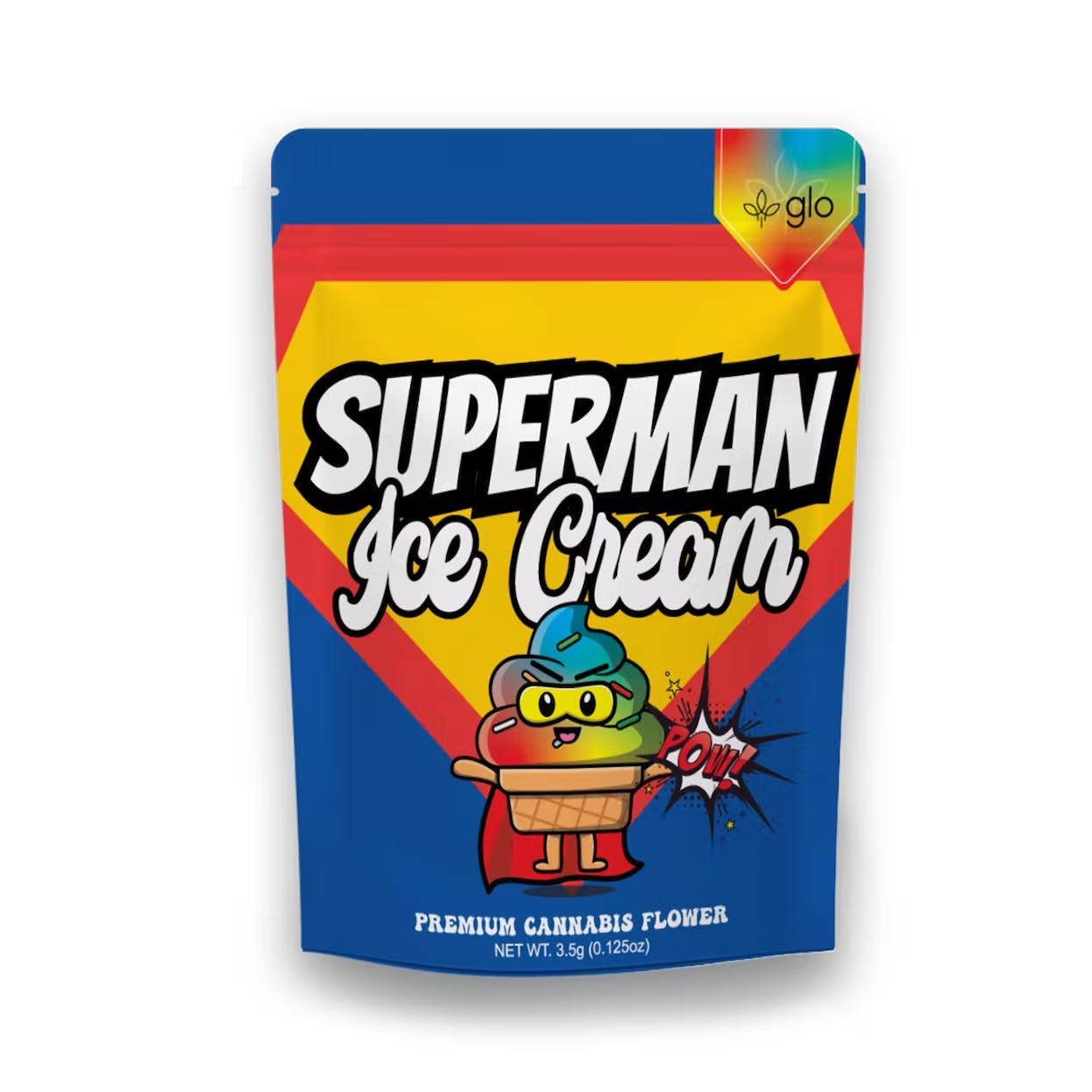 GLO Farms Superman Ice Cream Pre-Packed 8th
