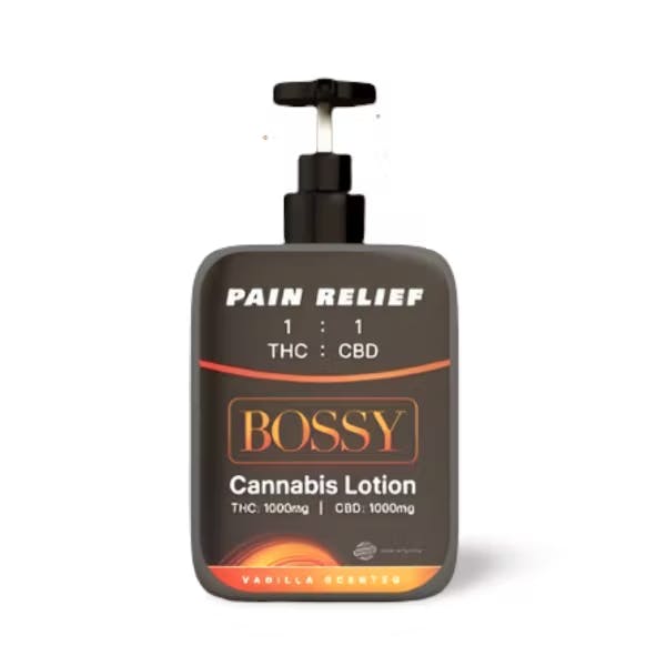 Bossy - Lotion 1:1 1000mg THC : 1000mg CBD Vanilla Scented