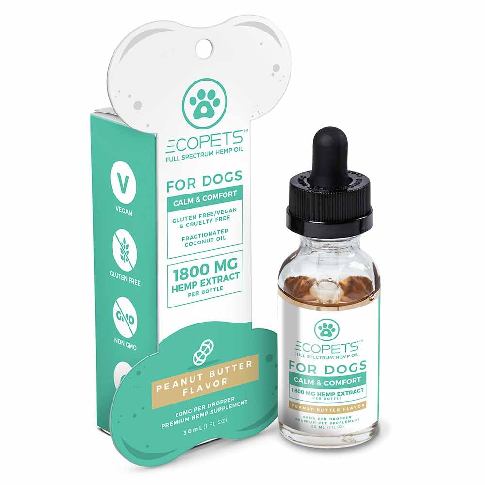 EcoPets Hemp Oil for Dogs Peanut Butter