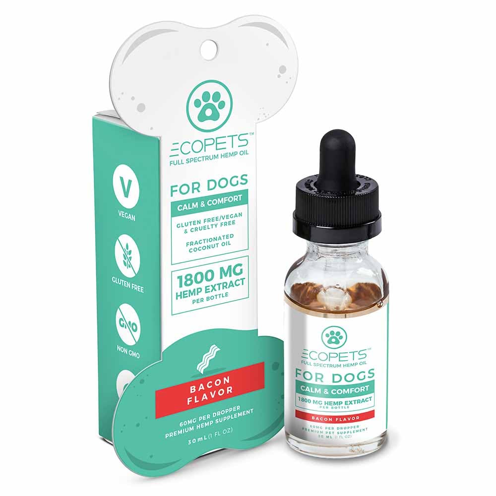EcoPets Hemp Oil for Dogs Bacon