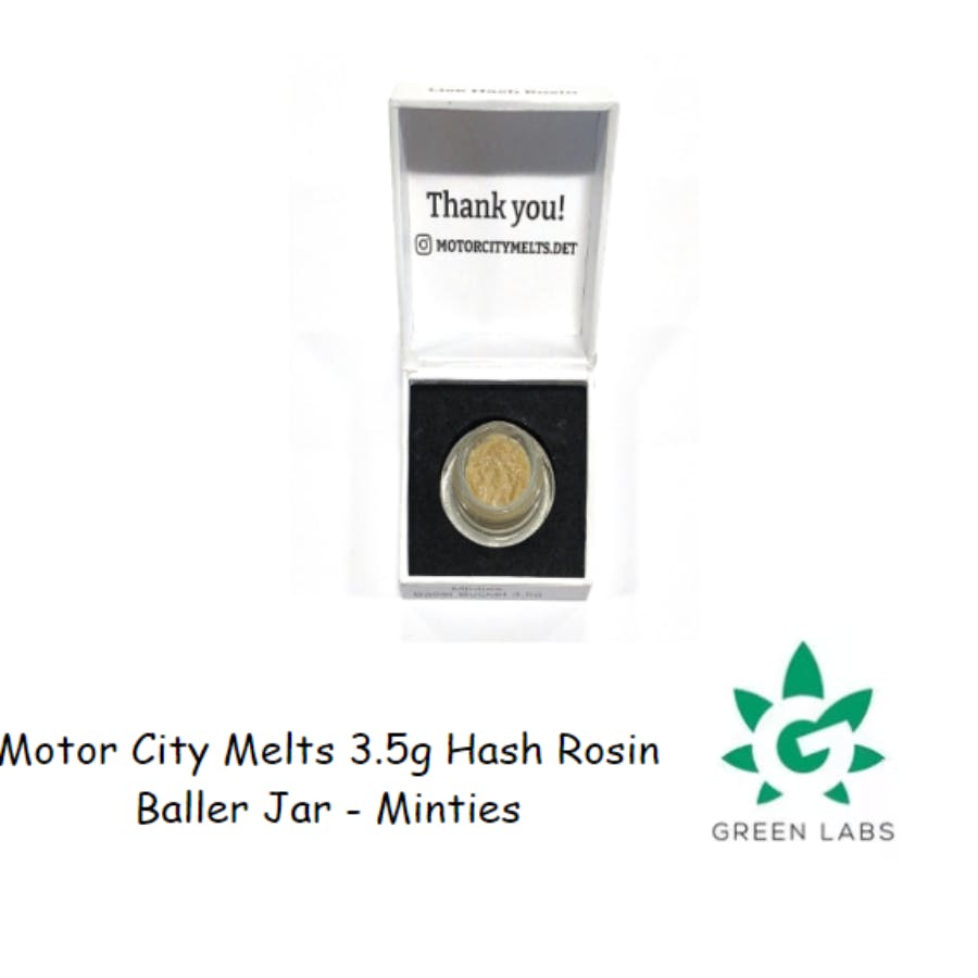 Motor City Melts Baller Jar - Live Hash Rosin 3.5g - Minties