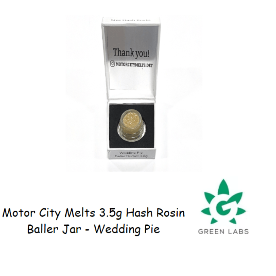 Motor City Melts Baller Jar - Live Hash Rosin 3.5g - Wedding Pie