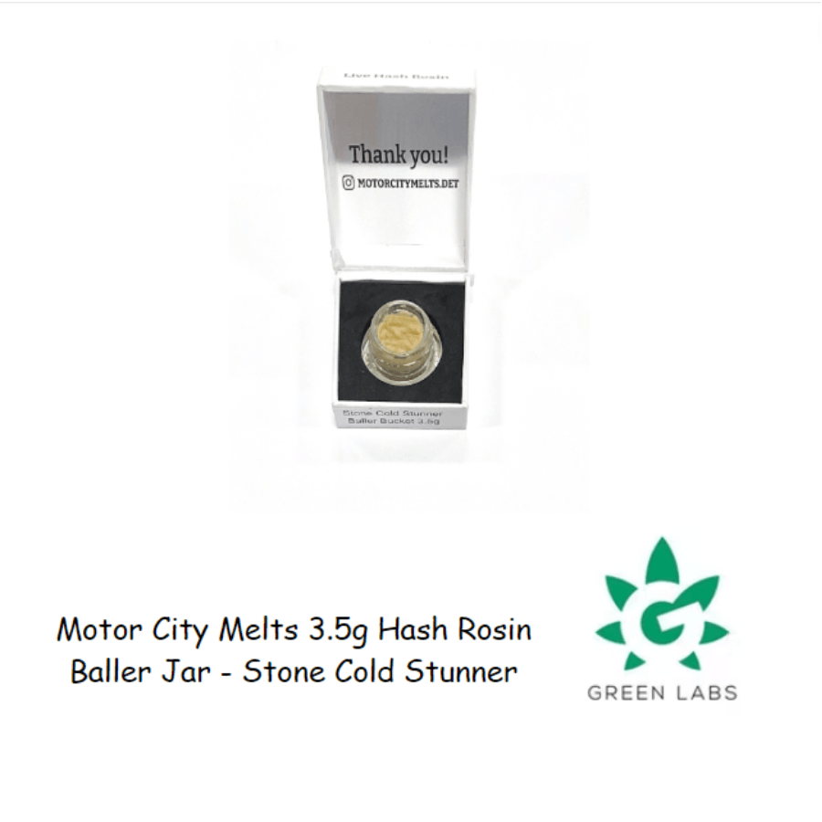 (MED) Motor City Melts Baller Jar - Live Hash Rosin 3.5g - Stone Cold Stunner