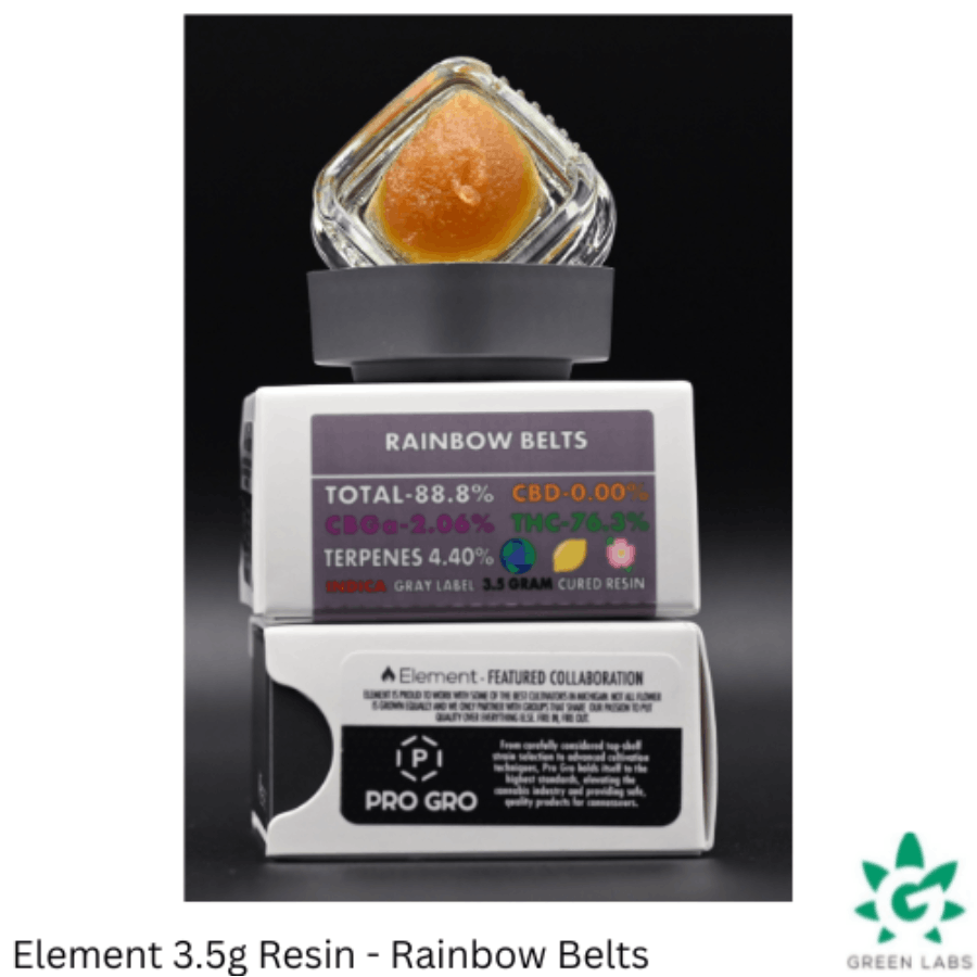 (MED) Element Cured Resin 3.5g - Rainbow Belts