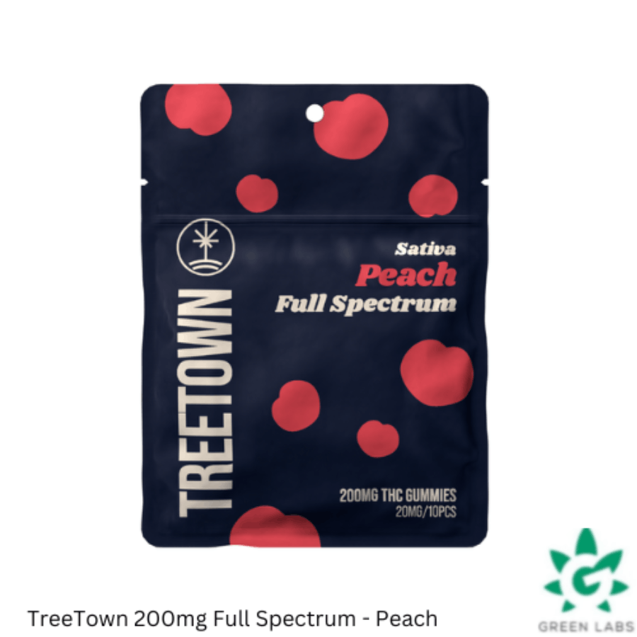 TreeTown 200mg Full Spectrum Gummies - Peach (Sativa)