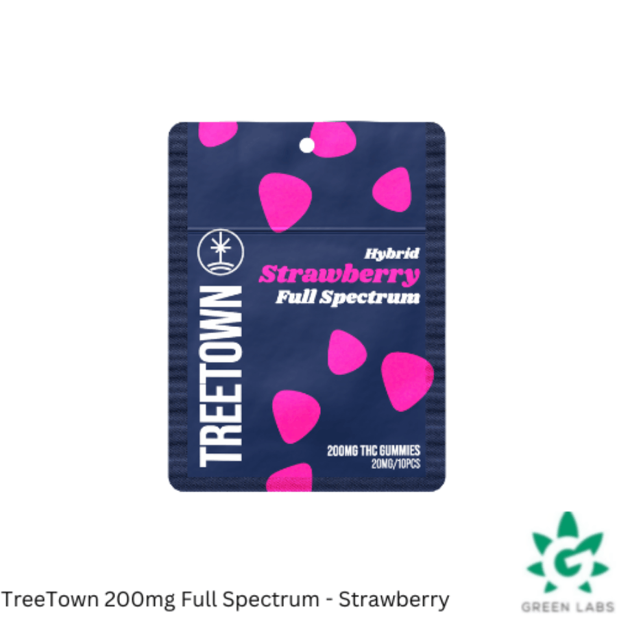 TreeTown 200mg Full Spectrum Gummies - Strawberry (Hybrid)