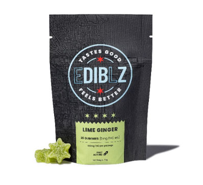 DIBZ Lime Ginger 20 Pack (100mg THC)