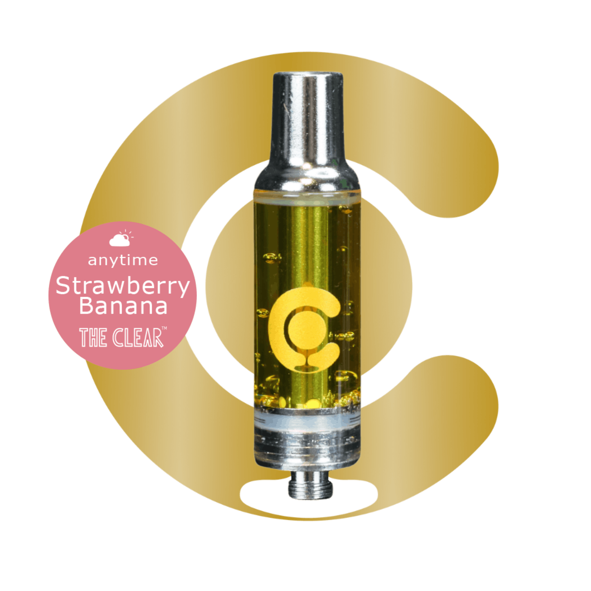 The Clear Elite 2000mg Cartridge Strawberry Banana